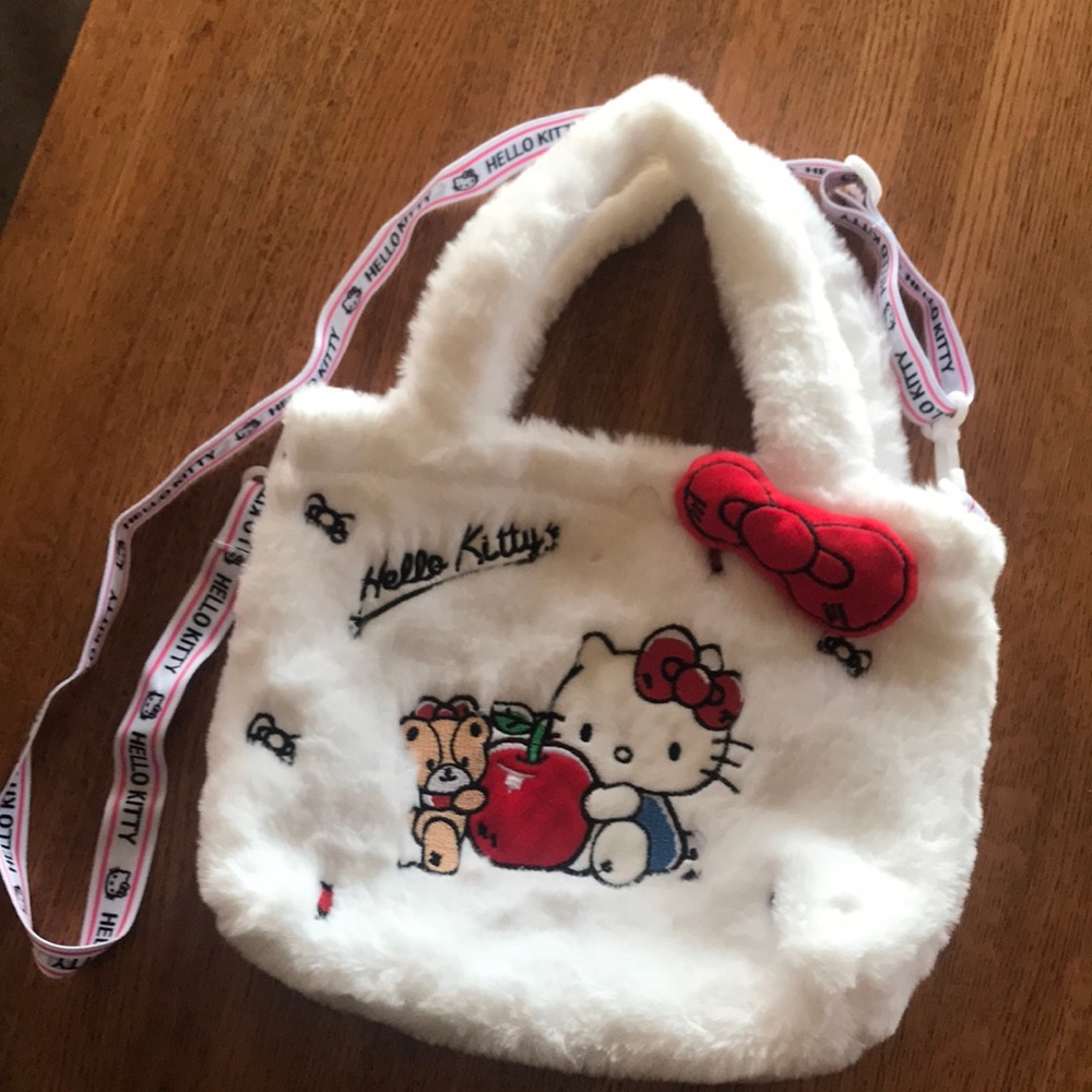 Hello Kitty White Plush Kids Bag